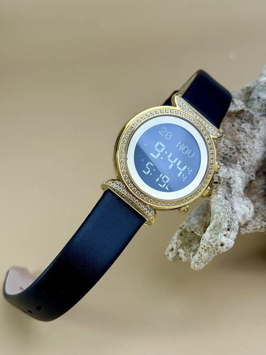 ALFAJR Classic Lady Stone Watch Stainless Steel